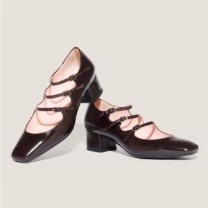 Gini & Albert Los Angeles Kiki patent leather Maryjane in Raisin Sold out New